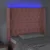 LED uzglavlje ružičasto 93x16x118/128 cm baršunasto