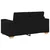 Vidaxl Dvosed črne barve 160x77x82 cm blago