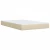 Vidaxl Box spring postelja z vzmetnico krem 120x190 cm blago
