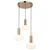 Opviq Luster Kabo-52-03, O19, 12cm, IP20 Zlatno-bele boje