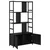 Polica Crni hrast 80 x 30 x 155,5 cm Konstruirano drvo