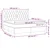 Greatstore Box spring postelja z vzmetnico modra 160x200 cm blago