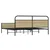 Vidaxl Kovinski posteljni okvir brez vzmetnice sonoma hrast 183x213 cm