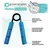 PowerGripper Hand grip 68 kg, Blue