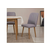 HANAH HOME Trpezarijski sto i stolice Vina 0701 Atlantic Pine Grey