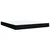 Vidaxl Box spring postelja z vzmetnico črna 180x200 cm blago