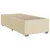 vidaXL Postelja boxspring z vzmetnico Krem 90 x 200 cm Blago