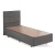 Hanah home Krevet Silver 80x38x180cm Crni