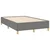 vidaXL Box spring postelja z vzmetnico temno siva 120x190 cm blago