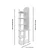Aberto Design Podna lampa Moda Dor , 135 cm, E27, Bela