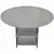 VEVOR Jedilna miza 120x120x75 cm siva