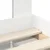 Vidaxl Konstrukcija postelje Bela 100 x 200 cm Masivno borovo les