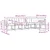 Set vanjskih sofa s jastukom 6 pcs Prirodna i bež