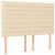 Greatstore Posteljni okvir z vzglavjem krem 140x190 cm blago