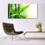 tulup.si Slika na steklu Bamboo leaf narava rastlin 140x70 cm 4 obešalnika