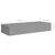 Zidne police s ladicom 2 kom sive 60 x 23,5 x 10 cm MDF