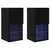Zidni TV ormari Zidne 2 pcs Crni hrast 30,5 x 30 x 60 cm