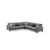 Kristal 3+Corner+3 - Dark Grey Dark Grey Corner Sofa-Bed