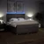 Vidaxl Box spring postelja z vzmetnico taupe 180x200 cm blago