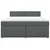 Vidaxl Box spring postelja z vzmetnico temno siva 180x200 cm blago