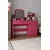 Hanah Home Sto za šminkanje Harmony 2 Square, 124 x 135 x 40 cm, Rozi
