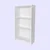 Hanah Home Polica za knjige Ktp-130-Bb-1, 58x106x23 cm, Bela