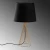 Opviq Stona lampa Telis-5381, 28x28x55 cm, IP20, Crno-zlatne boje