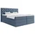 MID.YOU POSTELJA BOXSPRING 160 cm  x 200 cm , tekstil, leseni material temno modra