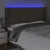 Vidaxl LED posteljno vzglavje taupe 183x16x118/128 cm blago