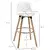 Homestar Set barskih stolov 2 kosa 385x425x91 cm bela
