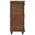 Vidaxl Omarica za shranjevanje trden les jelke 64x33,5x75 cm rjava