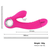 Paloqueth Pedro Softer Tip Sucking & Heating Dual Vibrator Pink