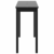 Barski stol MDF crni 115 x 55 x 107 cm