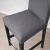 BERGMUND Barska stolica s naslonom, visina radne ploče crna/Gunnared siva, 62 cm