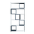 Hanah home Polica 120x75x65cm Belo-Plava