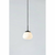 Črno-bela viseča svetilka s steklenim senčnikom o 18 cm Rise - Markslöjd