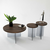 HANAH HOME Set stolova Serenity 2 Walnut Dark Grey