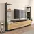 Hanah home TV Komoda Ava Hrast-Crna