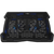 Cooling stand dual-fan with 2x2.0 USB hub, support up to 10-15.6 laptop, ABS plastic and iron, Fans dimension:125*125*15mm(2pcs), DC 5V,