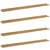Polica na zidu 4 pcs Smeđa 115 x 9 x 3 cm Konstruirano drvo