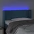 Vidaxl LED posteljno vzglavje temno modro 83x16x78/88 cm žamet