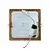 Ugradno stropno svetlo SQUARE LED/12W/230V 4200K 16,8x16,8 cm braon