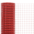 Žičana mreža od čelika s PVC oblogom 10 x 0 5 m kvadratna crvena