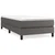 Greatstore Box spring postelja z vzmetnico siv 100x200 cm umetno usnje