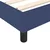 Vidaxl Box spring posteljni okvir moder 160x200 cm blago