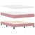 vidaXL vidaXL Box Spring Postelja s Blazino Roza 140x190 cm Žamet, (22051969)