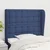 Vidaxl Vzglavje z ušesi modro 83x23x118/128 cm blago