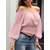 OFF-SHOULDER BLOUSE COLLEN pink