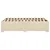 Vidaxl Posteljni okvir brez vzmetnice krem 120x190 cm blago