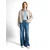 TOM TAILOR DENIM Bluza svetlo modra/bela